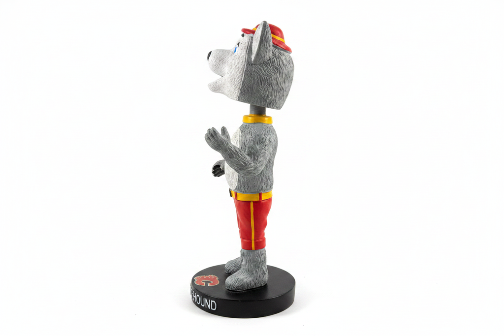 2009 Calgary Flames Harvey the Hound Collectors Edition Bobblehead – Official BDA NHL Mascot
